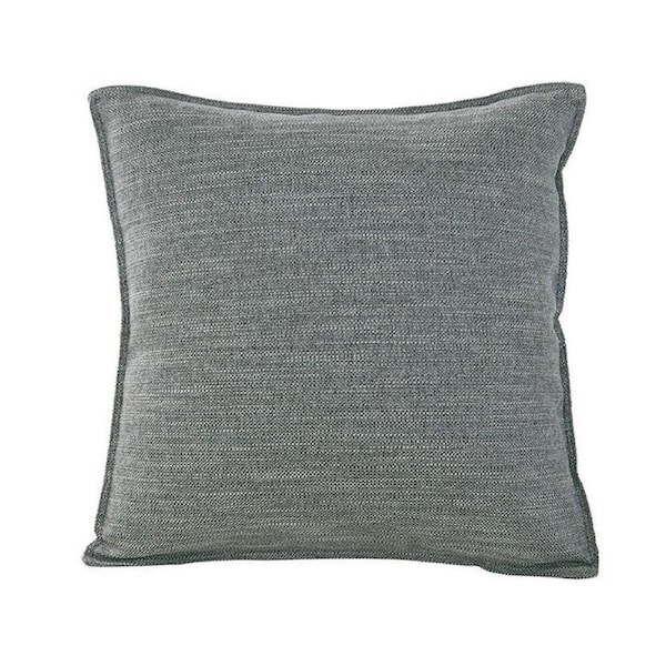 Jason Commercial Pewter Square Linen Look Bed Cushion Throw Pillow 44x44cm