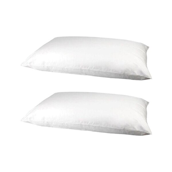 2PK Jason Commercial King Size Heavenly Dreams Soft Support Pillow 50x90cm White