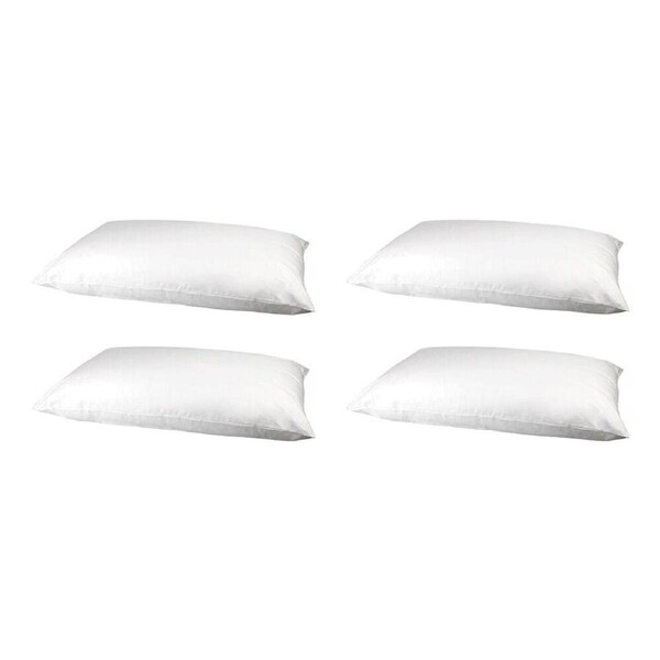 4PK Jason Commercial King Size Heavenly Dreams Soft Support Pillow 50x90cm White