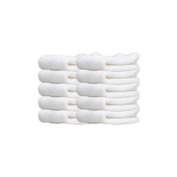 10PK Jason Commercial White J-Dry Luxe Hand Towel Drying Bathroom Cloth 45x65cm