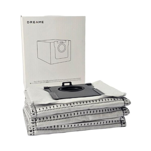 Dreame Bags For L & X Series, 3 Pcs Genuine Robot Vacuum Dust Collection Bags