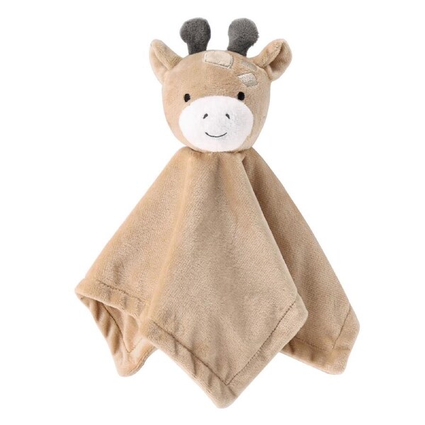 The Peanutshell Madagascar Giraffe Print Security Blanket Baby Nursery 31x31cm