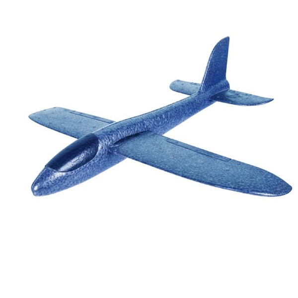 Toylife 49cm Plastic Sky Glider Launch Plane Kids/Children Outdoor Toy Blue