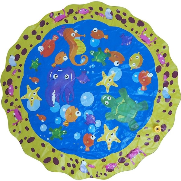 Airtime 105cm PVC Sprinkler Mat Under the Sea Outdoor/Garden Kids/Children Toy