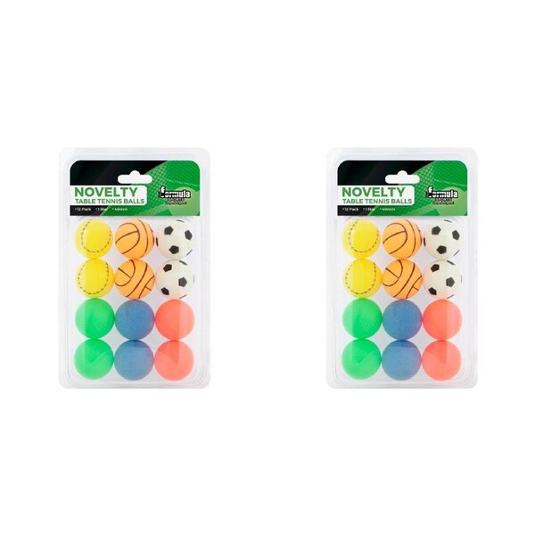 24pc Formula Sports Novelty 40mm Table Tennis Balls Ping Pong Sports Accessory