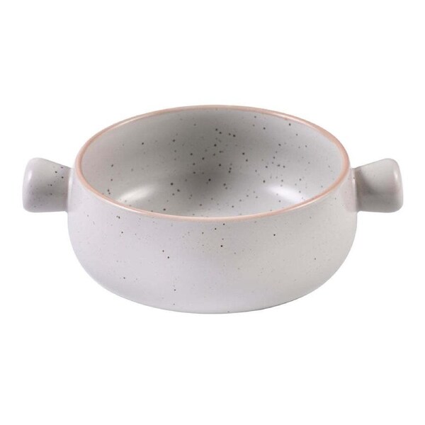 Ladelle Nestle Gratin Soup/Pasta 20.4cm Round Stoneware Bowl Dinner Dish White