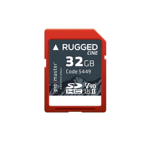 ProMaster SDHC Rugged CINE 32GB 300MB/s UHS-II U3 V90 Professional Memory Card