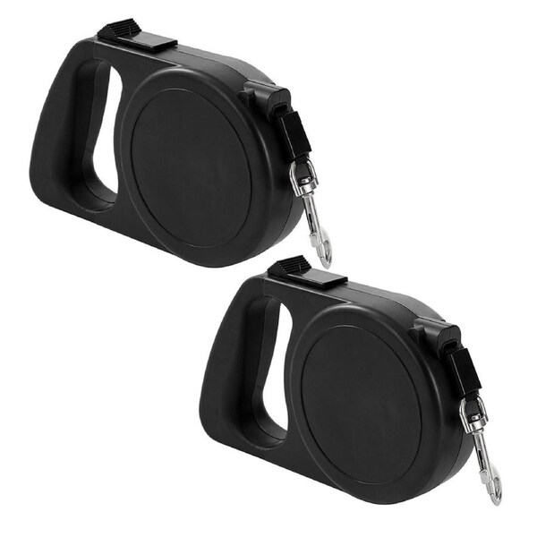 2x Paws & Claws 8 Metre Strong Retractable Pet Dog/Cat Walking Lead Leash