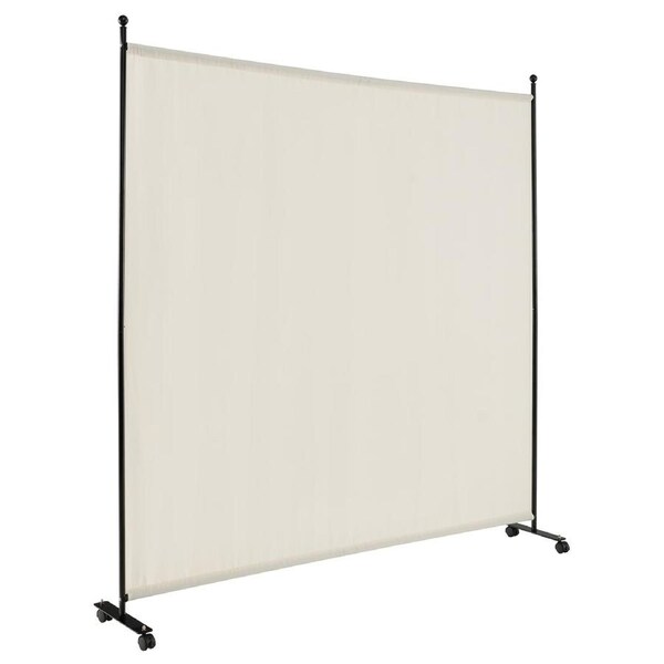 Costway 1 Panel Mobile Room Divider Screen Privacy Screen Wall Partition Stand Home Office