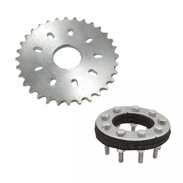 TDR 415 32 Tooth Chain Rear Sprocket Cog for 80cc Motorized Bicycle Push Bike Fits 49cc 66cc 70cc 80cc