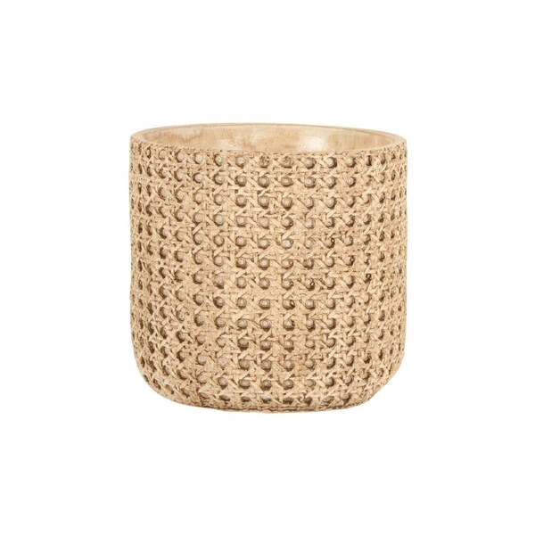 Maine and Crawford 18cm Igone Textured Cement Pot Planter Home/Garden Decor NAT