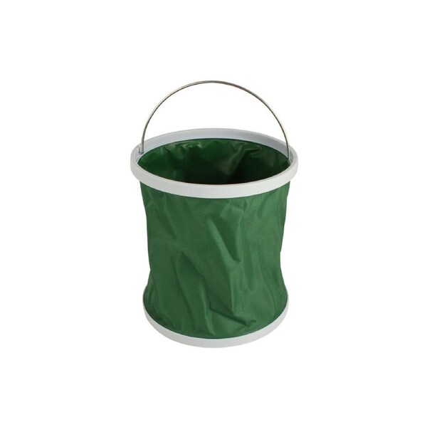 Wildtrak Collapsible Foldable 11L Storage Bucket Outdoor Camping Container Green