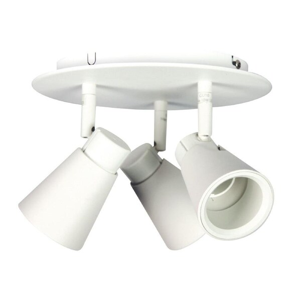Zoom 3lt Round Spot Light White
