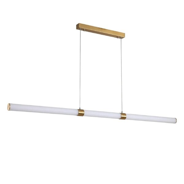 Maxwell 150 Sat Brs LED Pendant Light Satin Brass