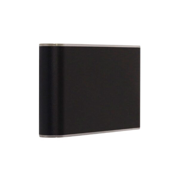 Wash 2*6 LED Wall Light Black