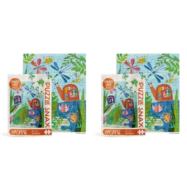 2x 48pc WerkShoppe Snax Jigsaw Puzzle 8x10in Little Critters Children Game 5y+