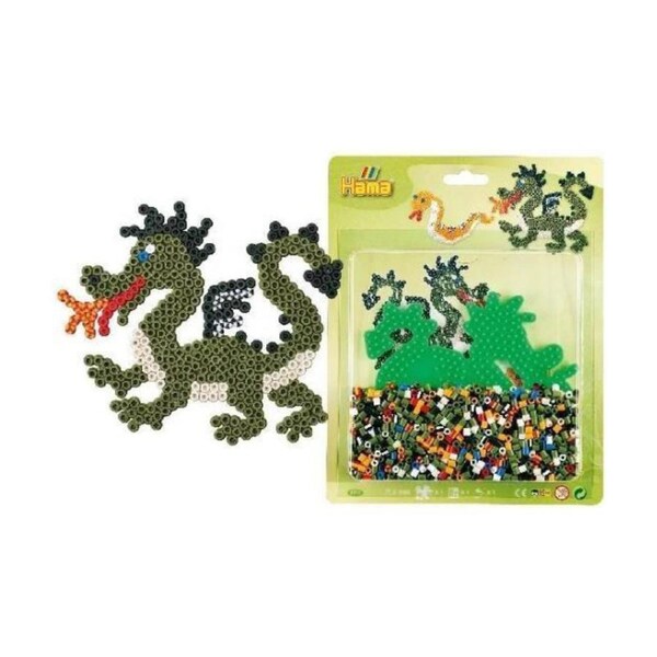1100pc Hama Beads Large Dragon Kids Activity Building Fun Toy Blister Pack 5+