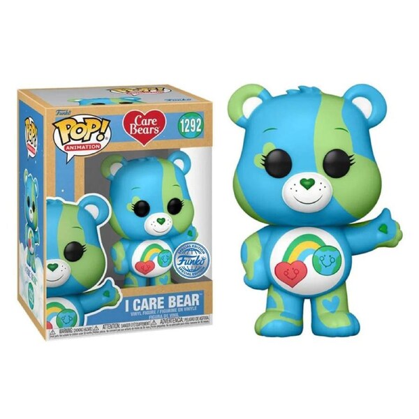 Funko Pop Care Bears Earth Day 2023 I Care Bear #1292 Vinyl Figure
