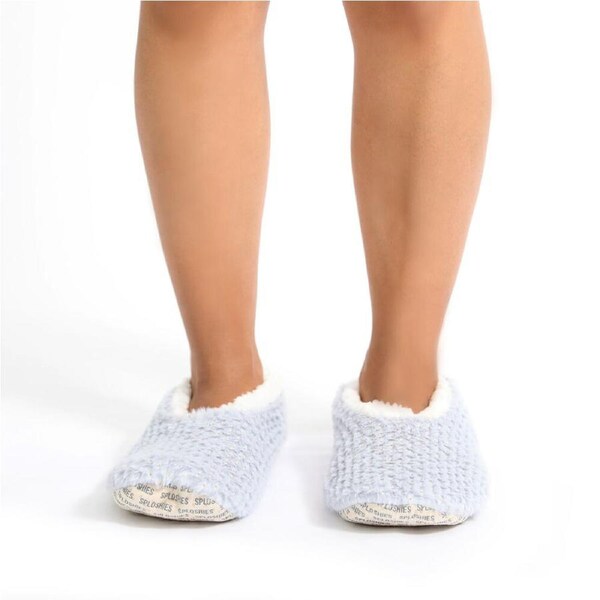 SnuggUps Slippers Women's Metallic Small Grey, Splosh SPWMGY01