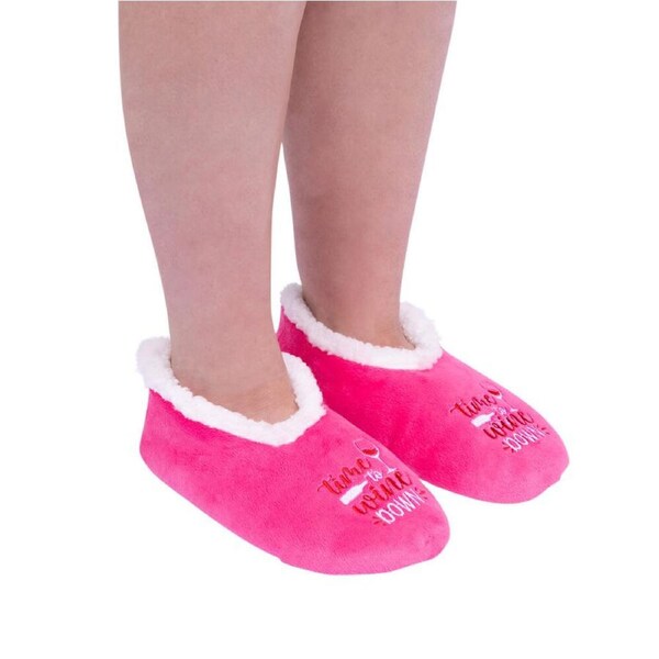 SnuggUps Slippers Women's Quote Medium Wine, Splosh SNWQWIN02