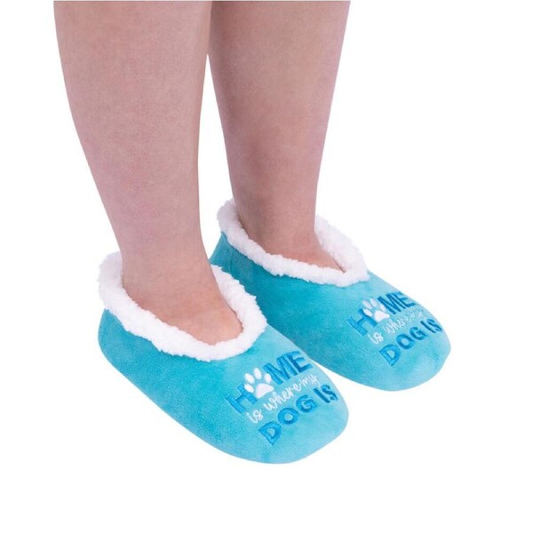 SnuggUps Slippers Women's Quote Small Dog, Splosh SNWQDOG01