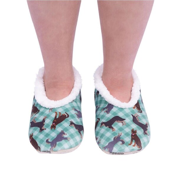 SnuggUps Slippers Women's Printed Pets Small Kelpie, Splosh SNWPKP01