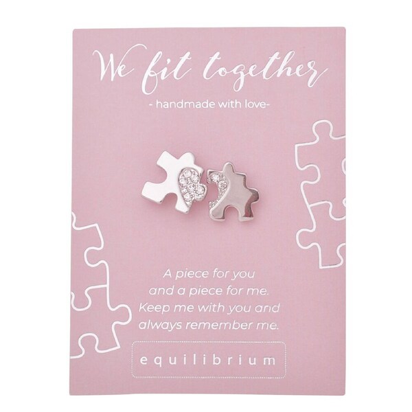 Gibson Gifts Equilibrium Silver Pin/Brooch We Fit Together Women Accessory