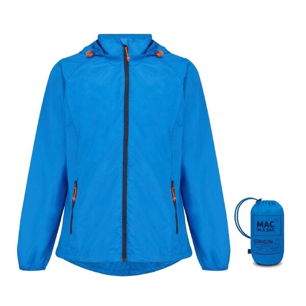 Mac In A Sac Packable Unisex Adults Waterproof Outerwear Jacket Ocean L