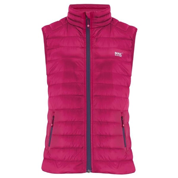 Mac In A Sac Packable Adult Ladies/Women's Alpine Duck Down Vest Fuchsia AU10