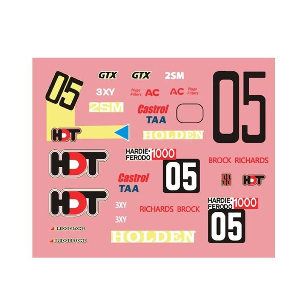 DDA 1:24 Scale A9X Torana 1979 Bathurst Winner Accessory Kit With Decals
