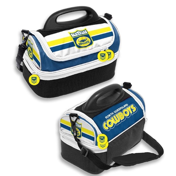 North Queensland QLD Cowboys NRL Retro Design Insulated School Lunch Box dome Cooler BAG