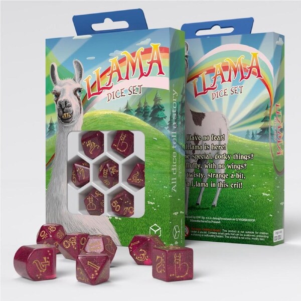 Q Workshop - Llama - Puffy Dice Set 7