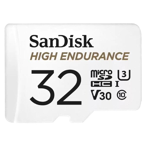 SanDisk High Endurance microSDHC 32GB - 100MB/s 40MB/s Memory Card + Adapter