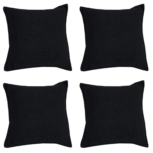 4PK Jason Commercial Parker Premium Cushion Filled 44x44cm Blue/Black 340GSM