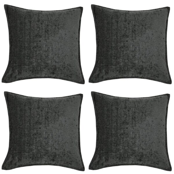 4PK Jason Commercial Parker Premium Cushion Filled 44x44cm Charcoal 340GSM