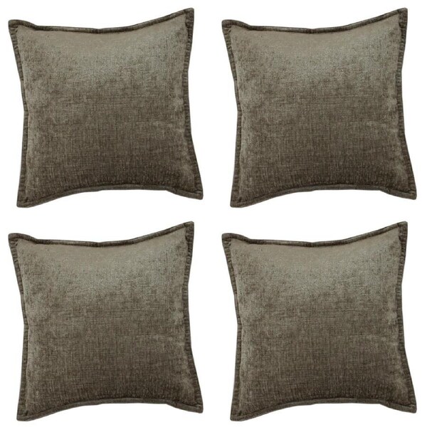 4PK Jason Commercial Parker Premium Cushion Filled 44x44cm Mocha 340GSM