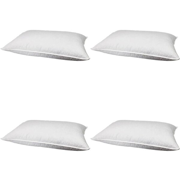 4PK Jason Commercial Feather & Down Premium Cotton Sleeping Pillow 48x73cm