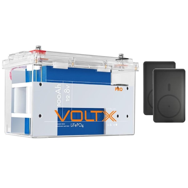 VoltX Bluetooth 12V 100Ah Lithium Battery + 20000mAh Power Bank