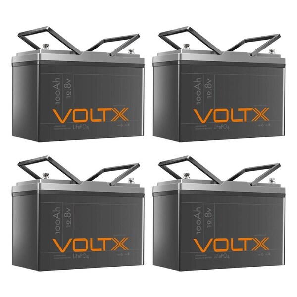 VoltX 12V 100Ah Lithium Battery 5120Wh Grade-A Cell