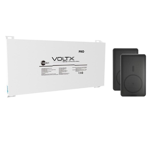 VoltX 12V Lithium Battery Blade 100Ah + 20000mAh Power Bank