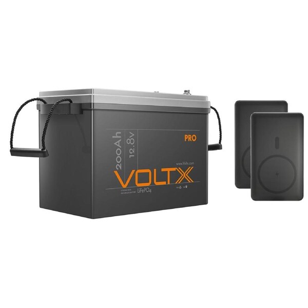 VoltX 12V Lithium Battery 200Ah + 20000mAh Power Bank
