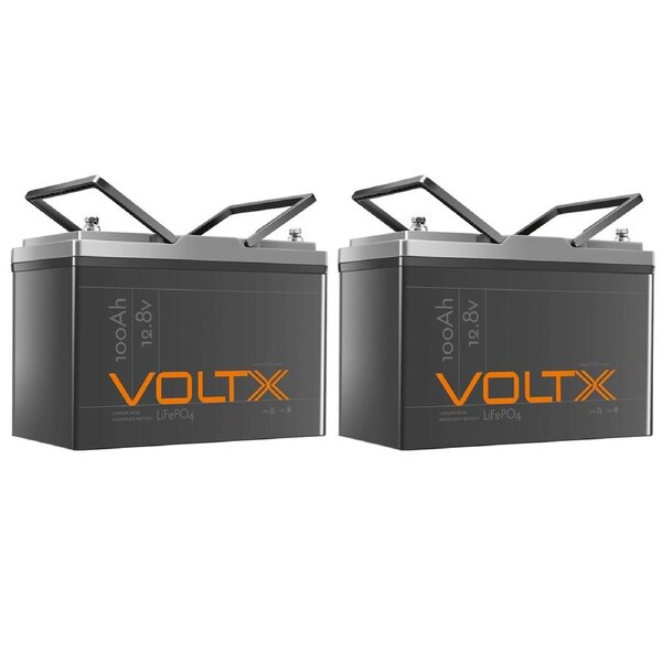 VoltX 12V 100Ah Lithium Battery 2560Wh Outdoor Camping
