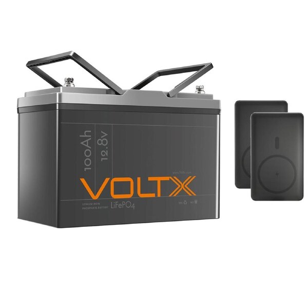 VoltX 100Ah 12V Lithium Battery + 20000mAh Power Bank