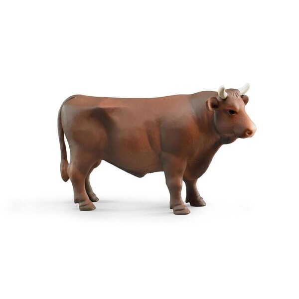 Bruder ABS Bull Standing 18.5cm Farm Animal Action Figure Kids Toy Brown 3y+