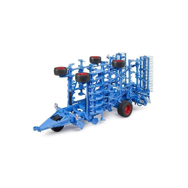 Bruder ABS Lemken Cultivator Koralin 9 Farm Vehicle 49.2cm Kids Toy Blue 4y+