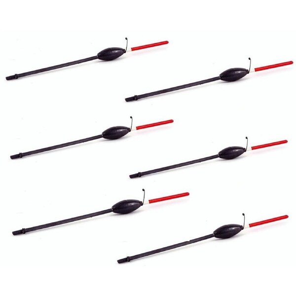 6 x Jarvis Walker Small Blackfish Floats - Luderick Floats - Pencil Stem Floats