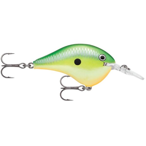 Rapala DT08 (Dives to 8ft) 5cm Crankbait Fishing Lure Colour - Rasta