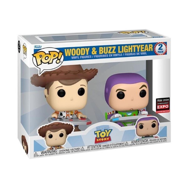 Funko Pop Toy Story - Woody & Buzz Gaming C2E2 2024 2 Pack