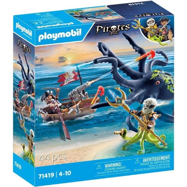 Playmobil Battle Against The Giant Octopus 44pc 71419