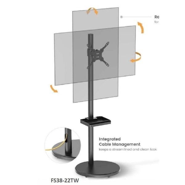 Brateck Mobile Spring assisted Display Floor Stand